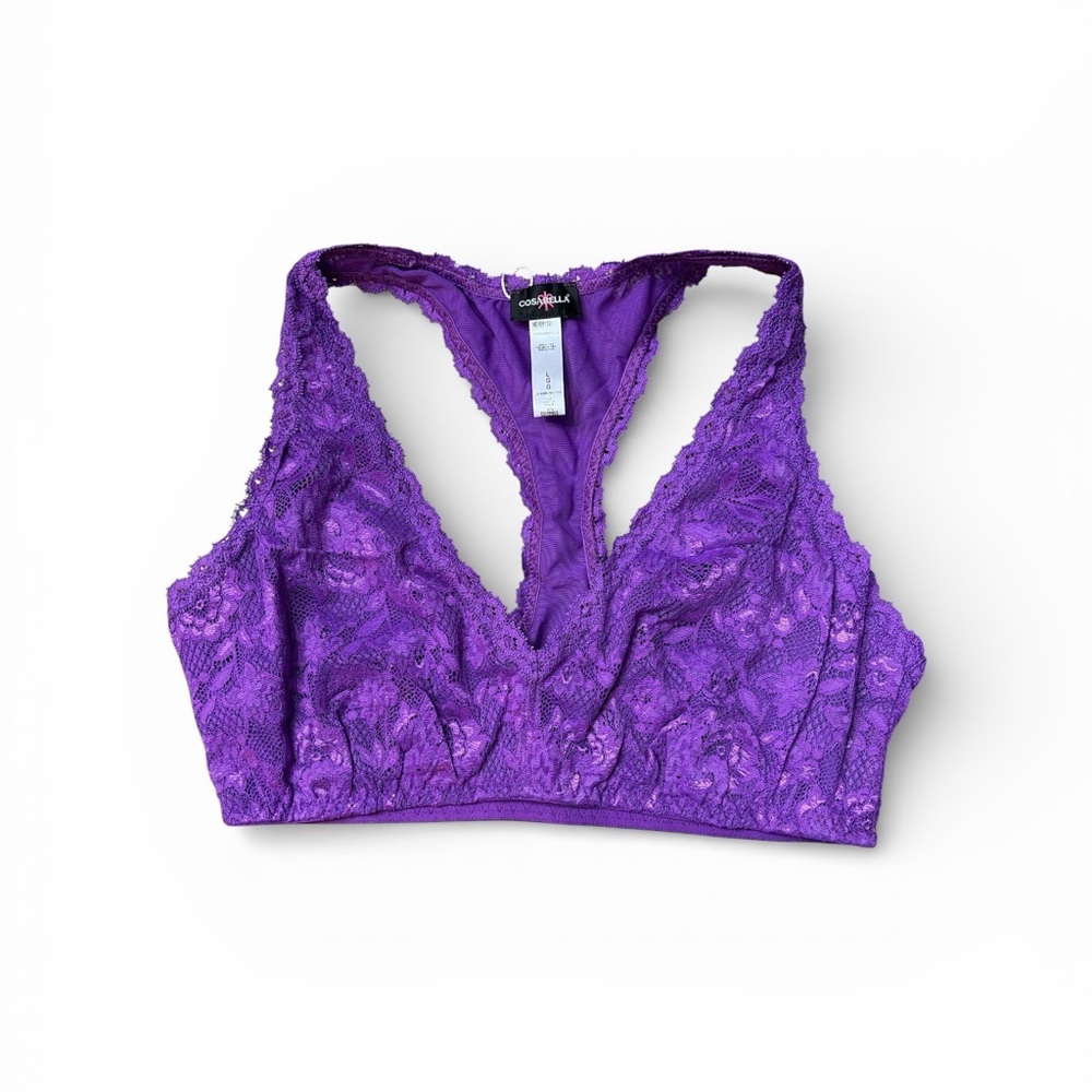 Cosabella Beauty Racie Bralette Large Purple Large